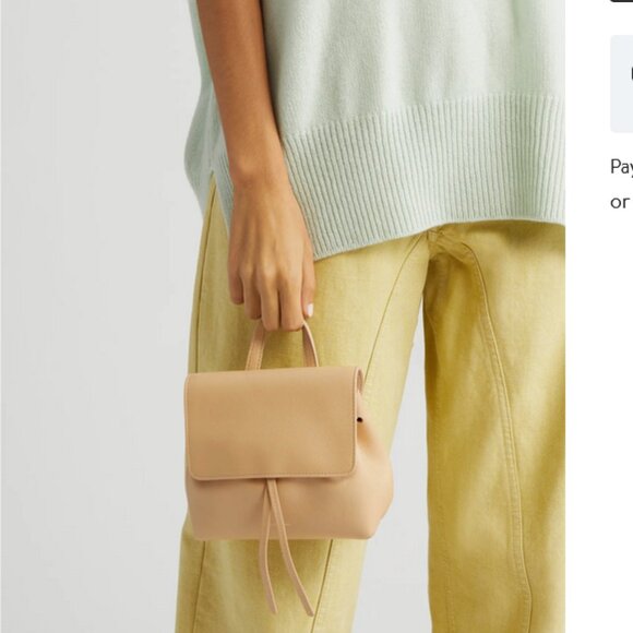 $498 MANSUR GAVRIEL MINI SOFT LADY LEATHER BAG - Picture 1 of 10